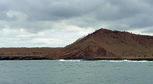 Just about to round the corner, once again, at Chicken Hill in the Galapagos Islands.